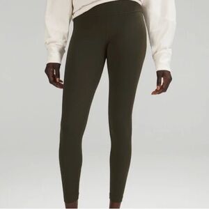 Lululemon High-Waist Dark Olive Align 25” Leggings